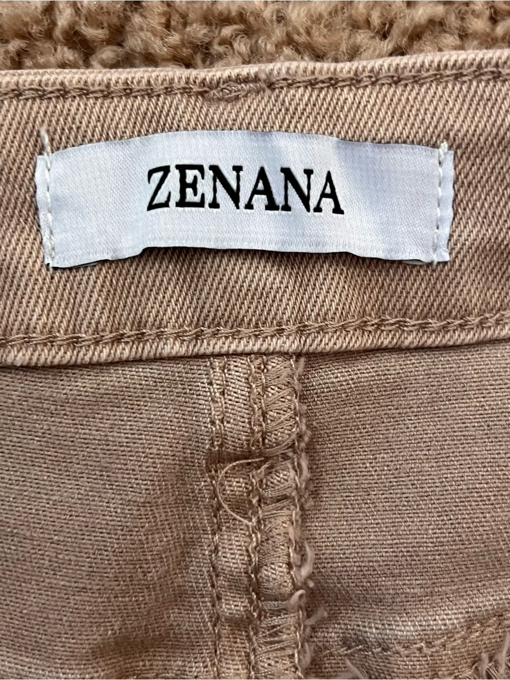 Zenana Outfitters Sand Beige Flare Jeans - Picture 2 of 10